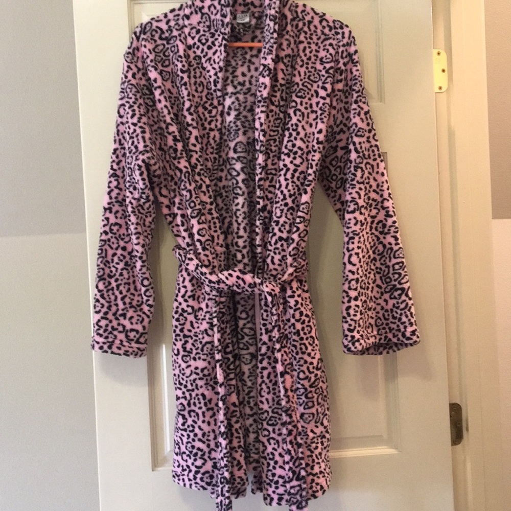 Cheetah print robe